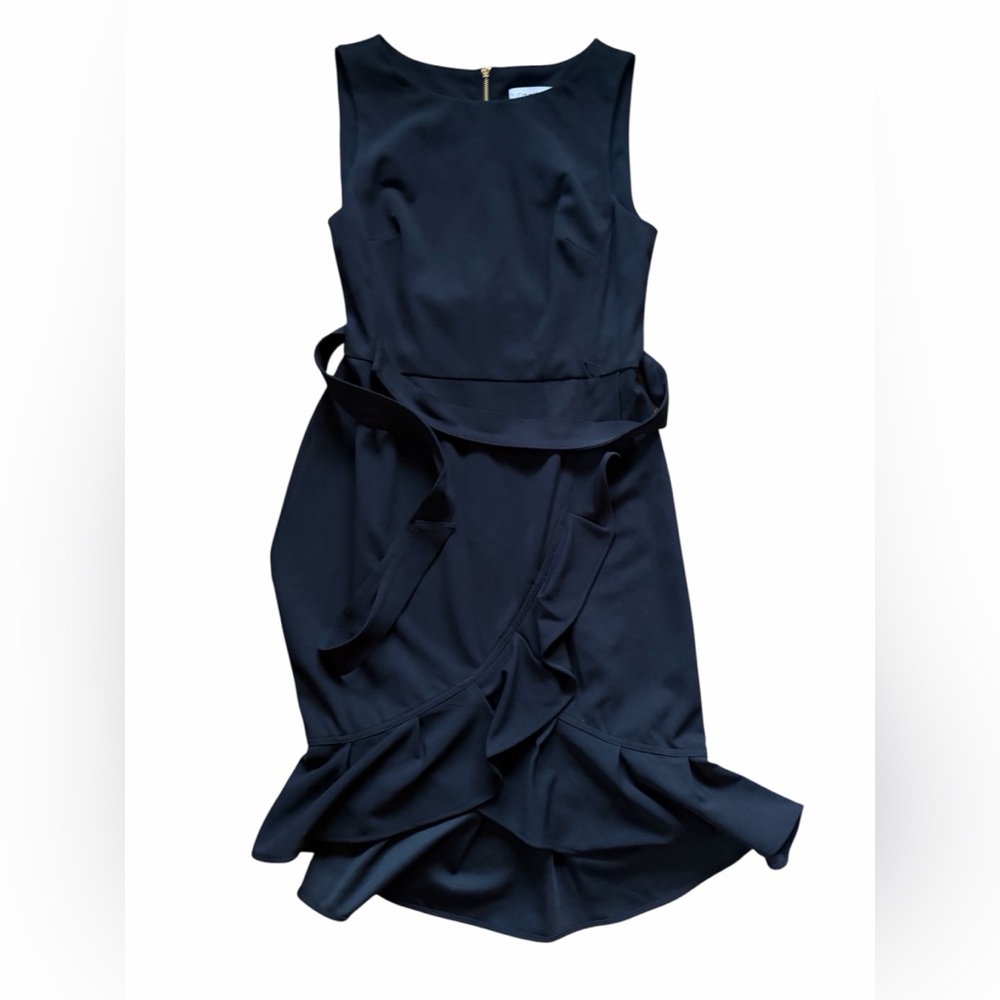 Calvin Klein Black Asymmetrical Dress